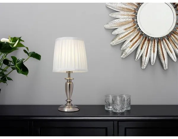 Cottex B1099BK - INEB asztali lámpa 1xE14/40W/230V ezüst