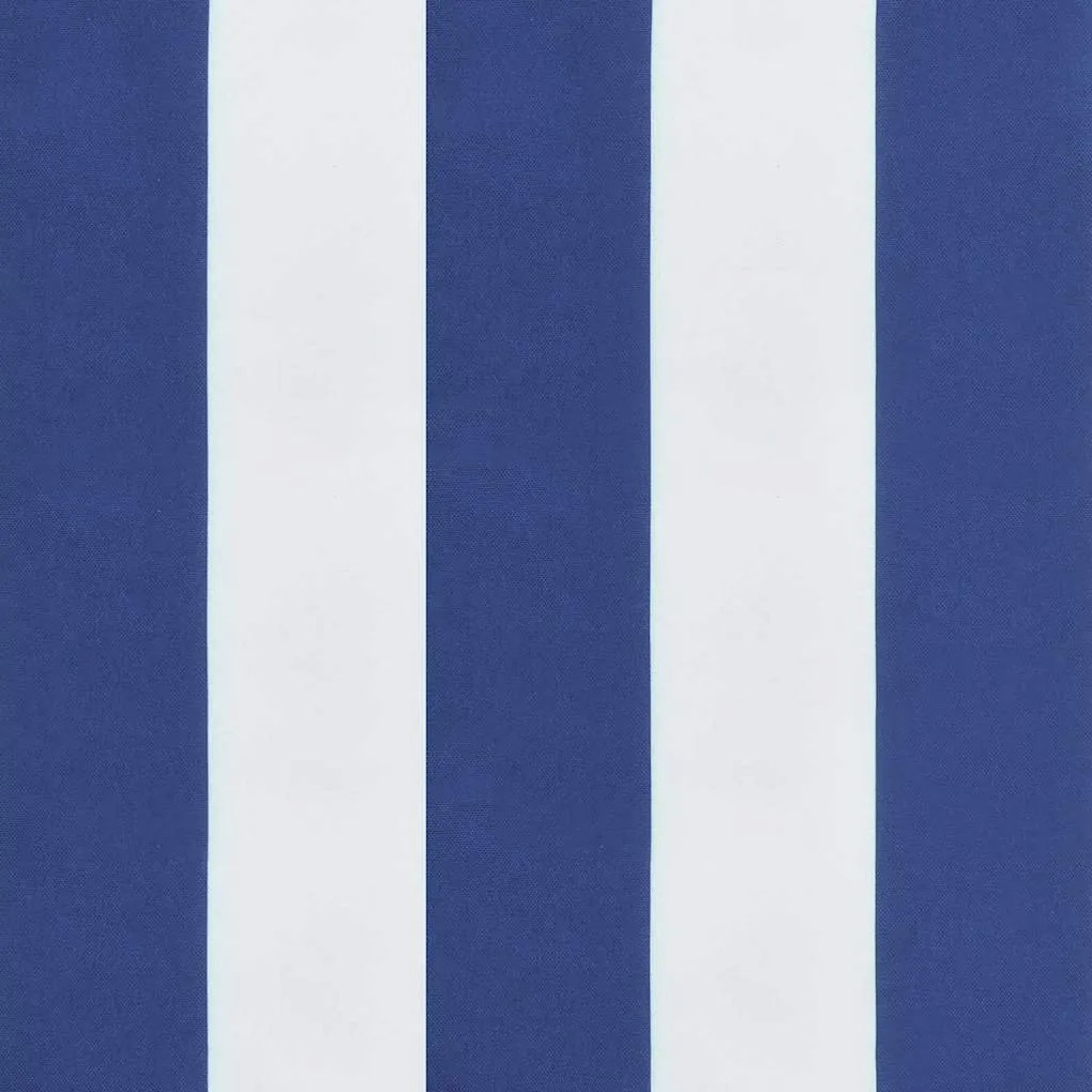 Kerti pad párna Kék és fehér 180 x 50 x 4 cm Oxford szövet