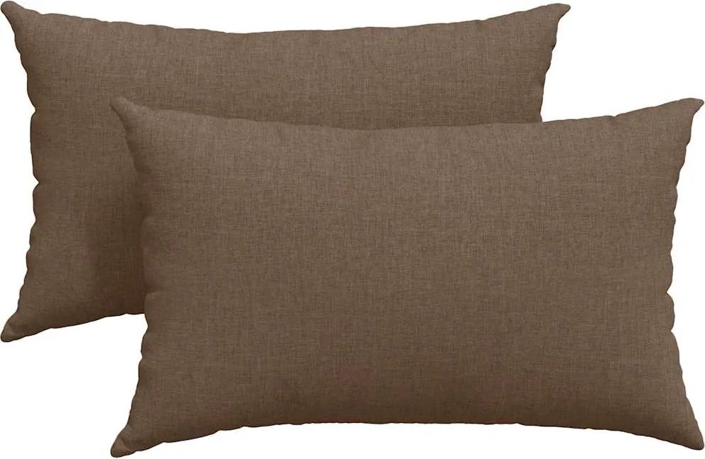 vidaXL Kanapé párnák 2 pcs Barna 50 x 30 cm szövet