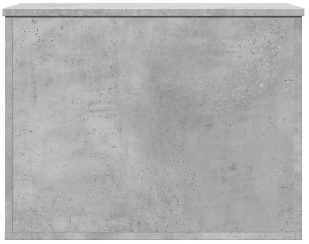 betonszürke szerelt fa tárolóláda 60x42x46 cm