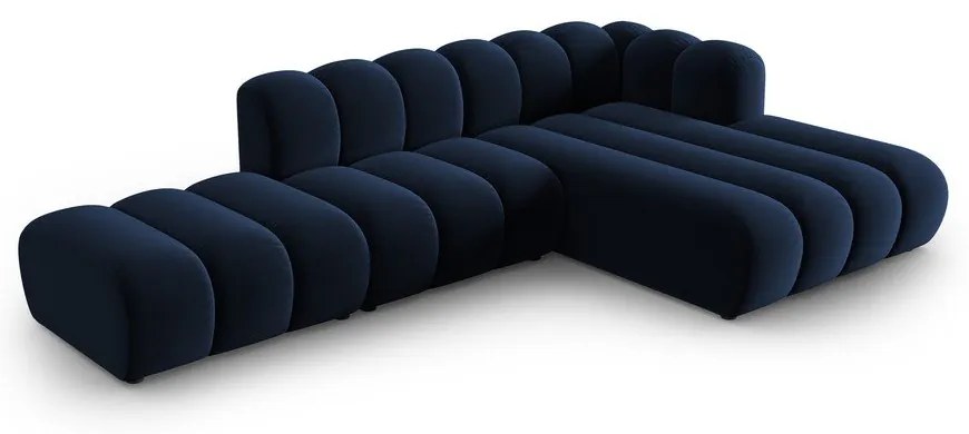 Sötétkék sarokkanapé (jobb oldali) Lupine – Micadoni Home