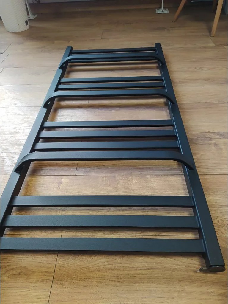 Regnis LOX DUO, fűtőelem 440x1500mm, 686W, fekete matt, LOXDUO1500/440/D400/FEKETE