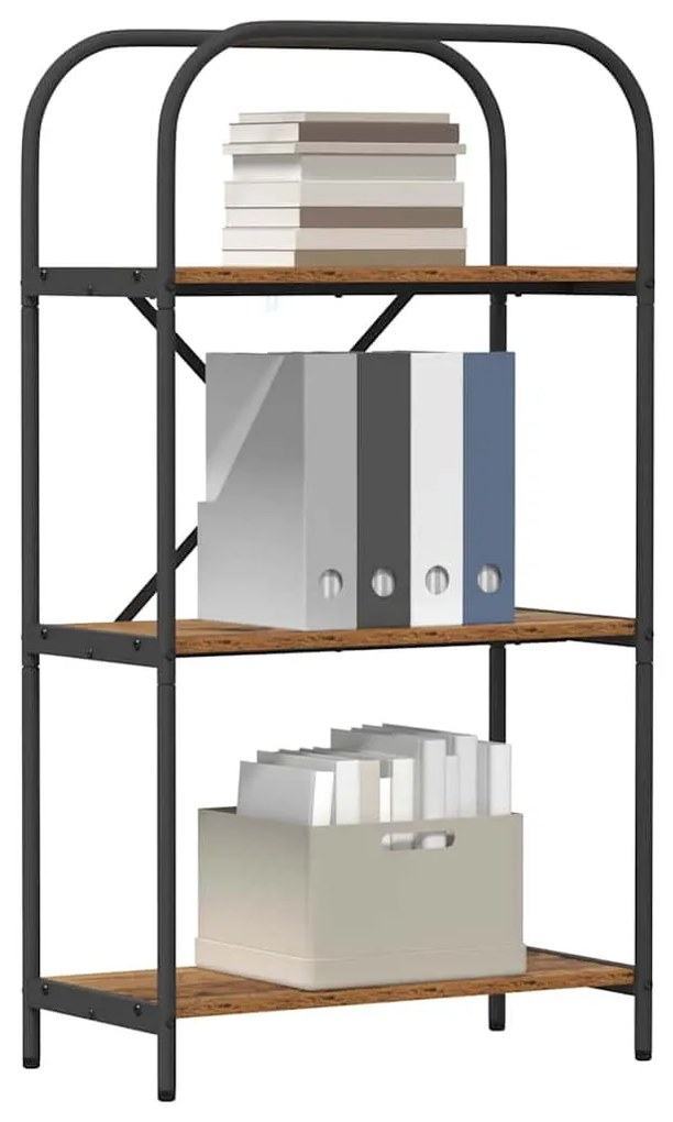 Könyvespolc Régi fa 60 x 30 x 109 cm Faanyag