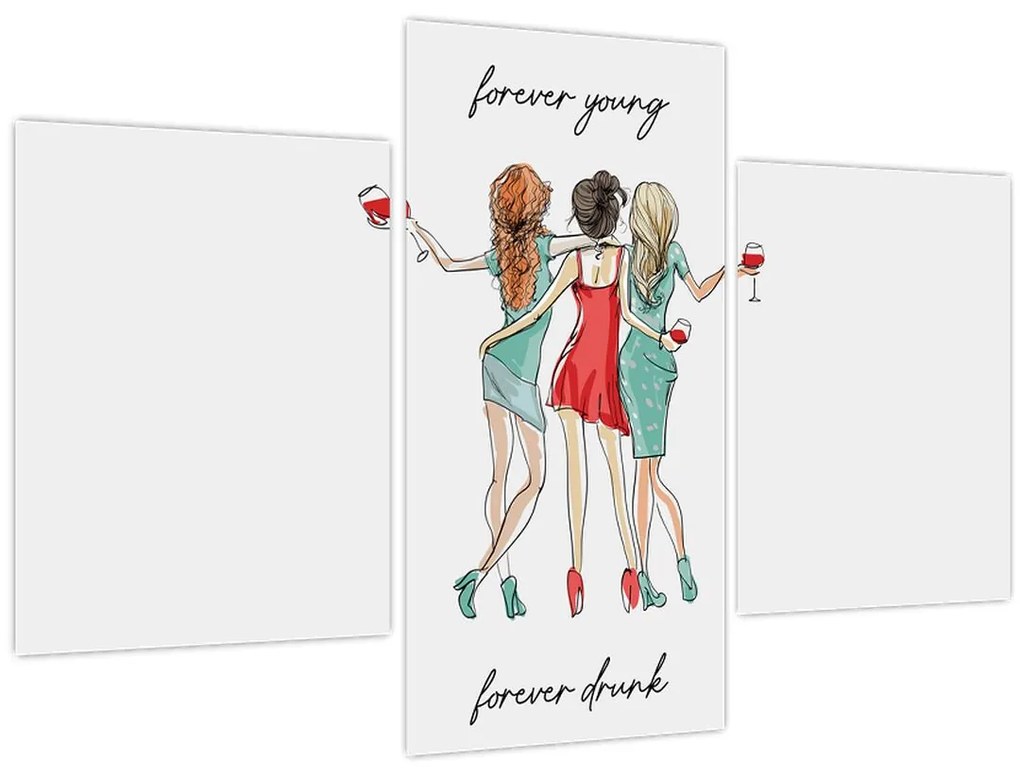 Kép - Örökké fiatal, örökké részeg (90x60 cm)