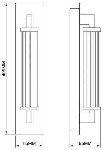 Zuma Line 003064-034745 - DORIA LED fali lámpa LED/8W/230V, aranyszínű