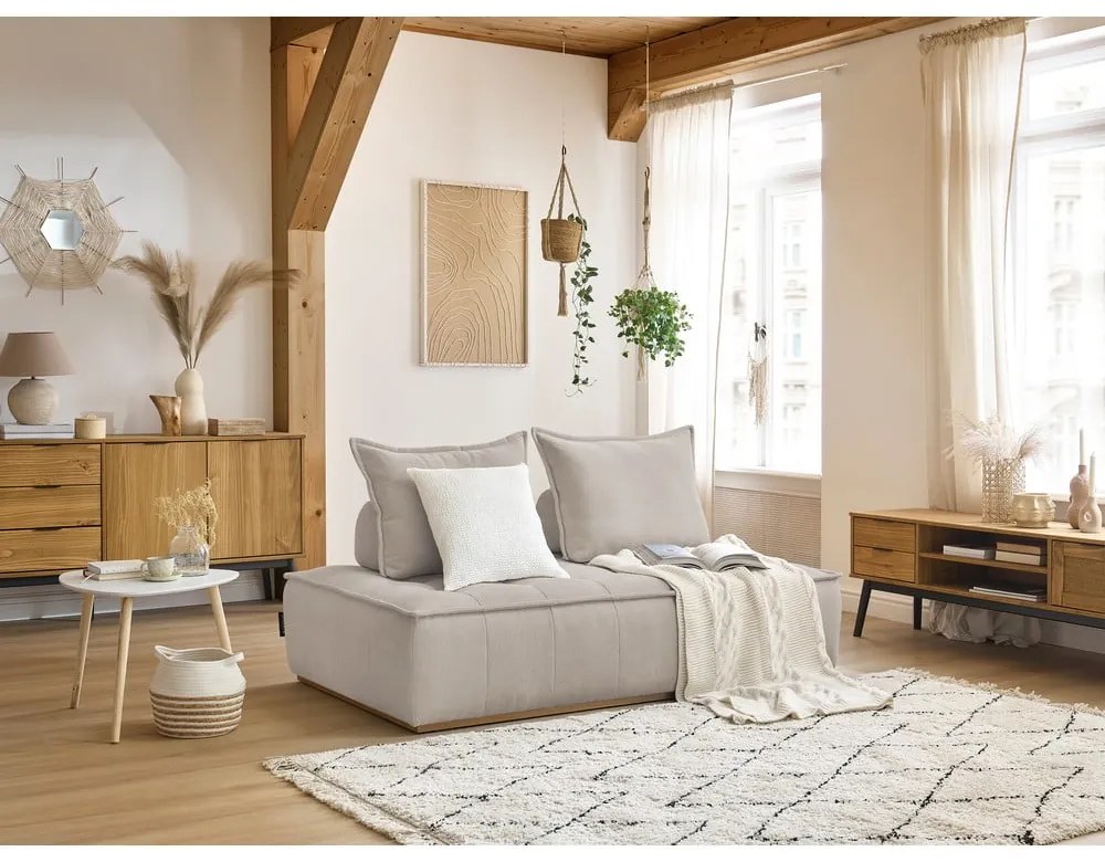 Bézs zsenília kanapé 175 cm Elisa – Bobochic Paris