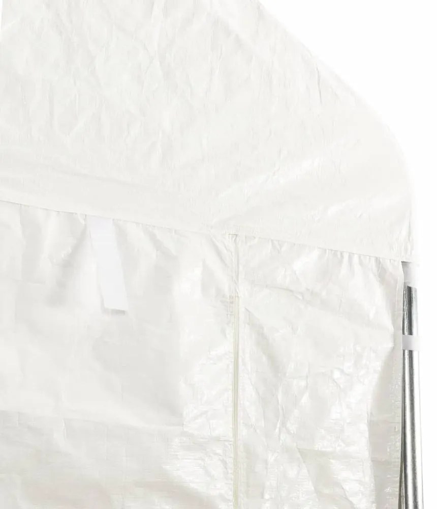 vidaXL fehér polietilén pavilon tetővel 8,92 x 2,28 x 2,69 m