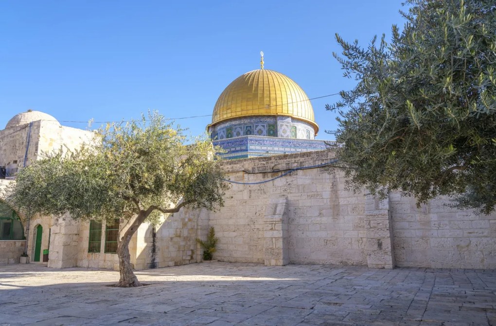 Poszter 86,4x56,8cm Al-Aksza mecset, Assaf Frank