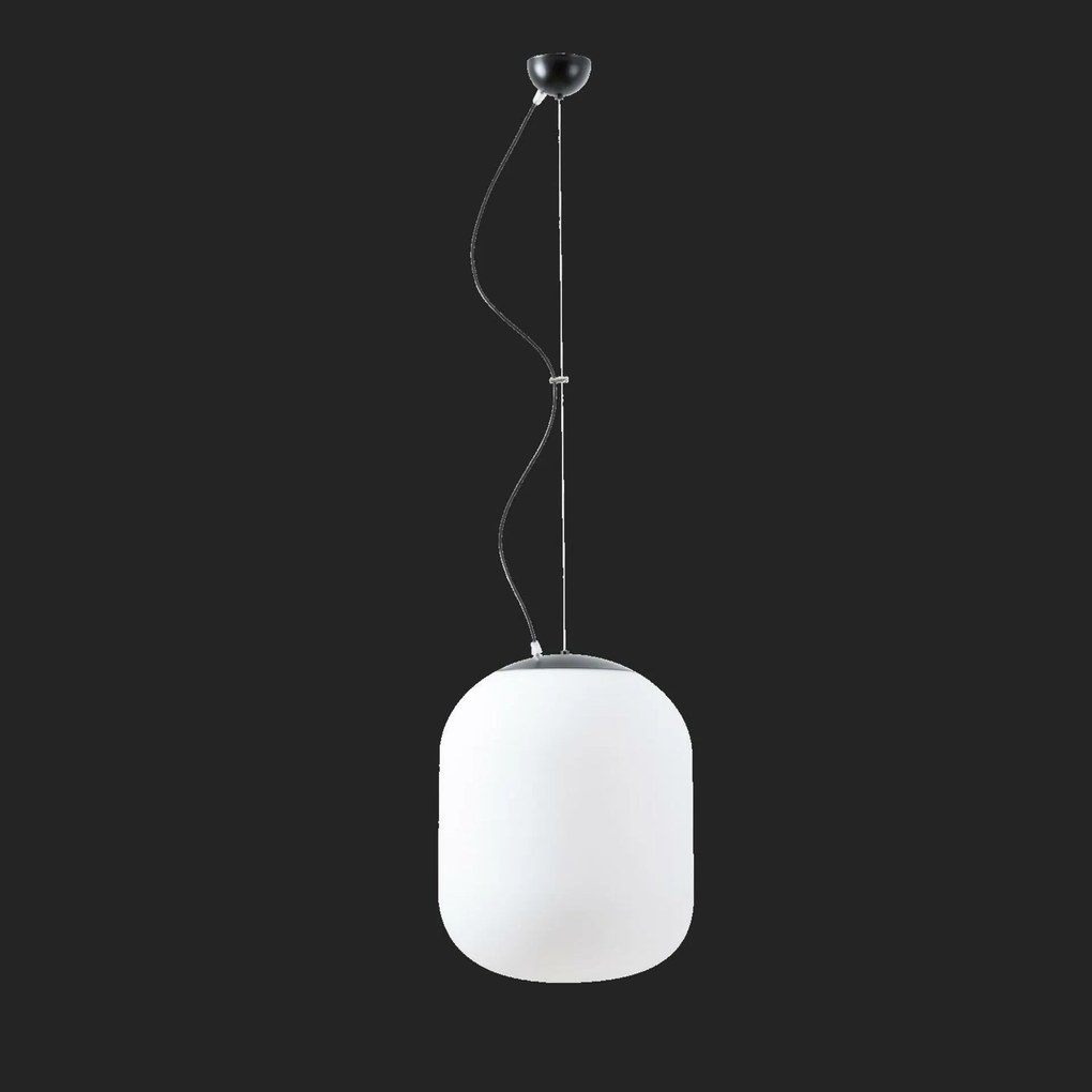 Osmont 67304 Tania L1 függesztett üveglámpa fekete/fehér IP40 3000 K 27