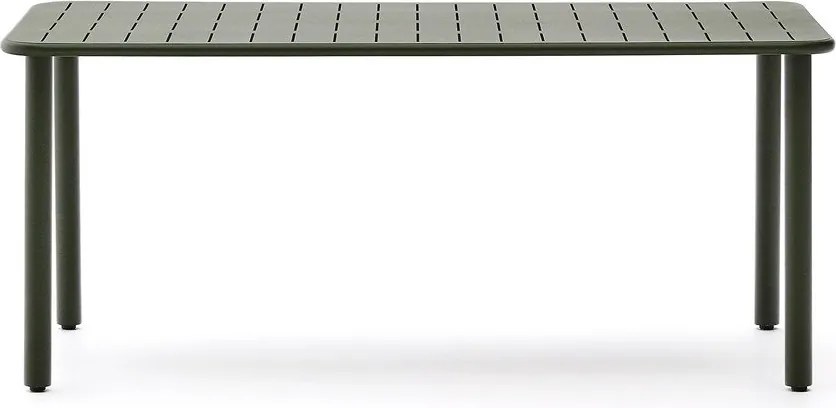 Acél kerti étkezőasztal 90x180 cm Brai – Kave Home