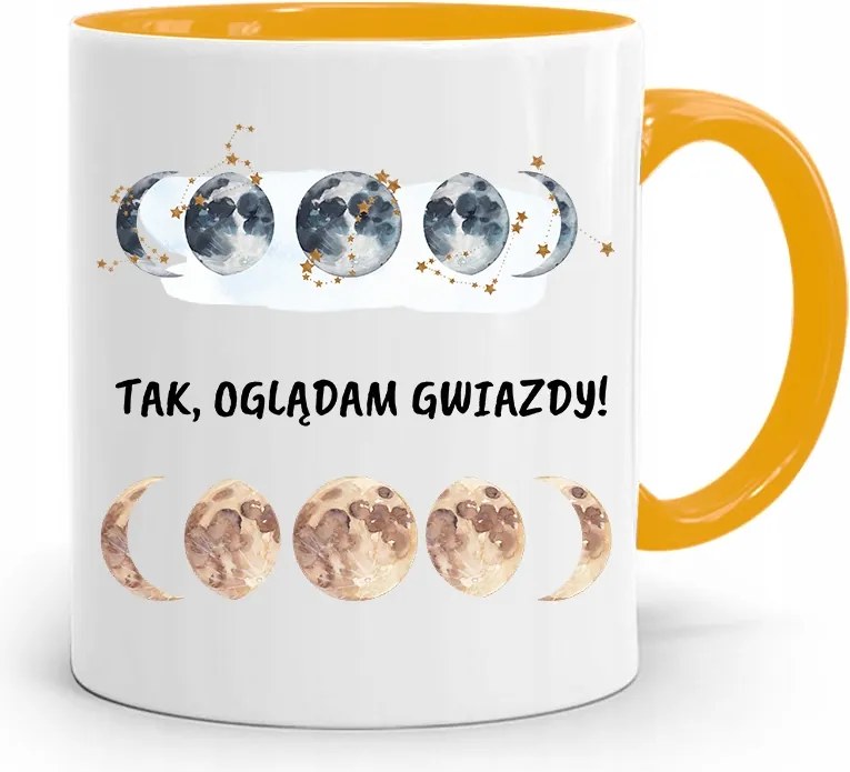 Csillagjegyek Csillagjegy Sárga Ajándék Bögre fényképes nyomtatással