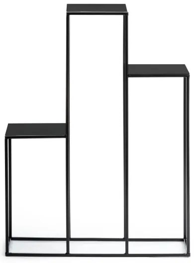 Virágállvány 80x60 cm fekete