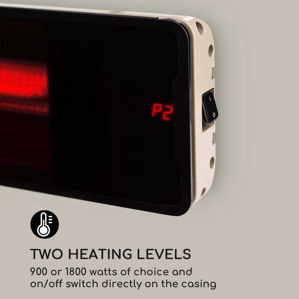 Blumfeldt Phantom, hősugárzó, 900/1800 W, alumínium, távirányító, szürke