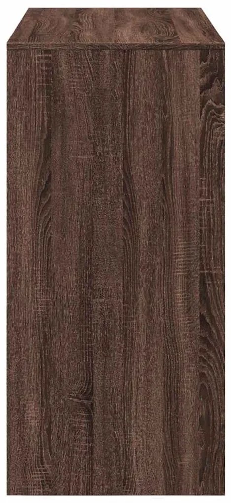 barna tölgy színű szerelt fa bárasztal 102 x 50 x 103,5 cm