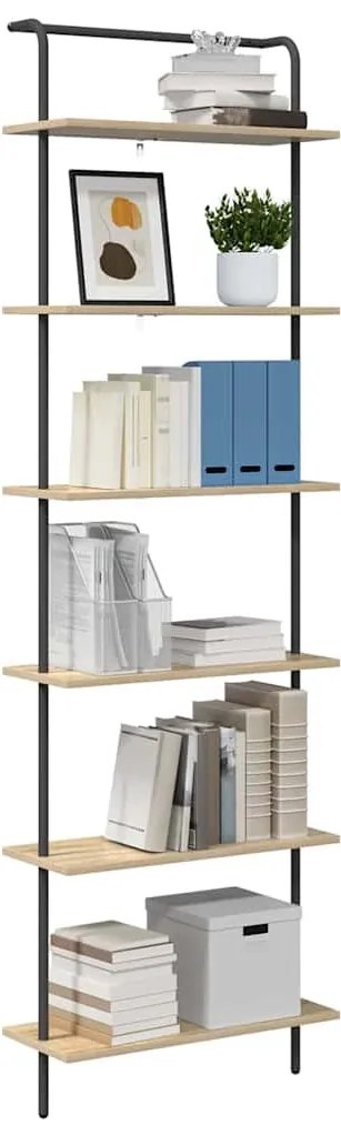 Könyvespolc sonoma tölgy 60 x 24 x 203 cm Faanyag