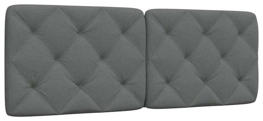 sötétszürke szövet fejtámla párna 140 cm