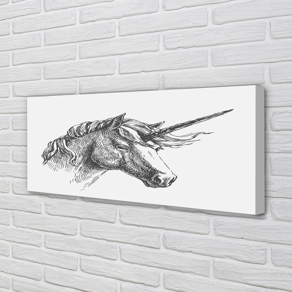 Canvas képek rajz egyszarvú 140x70 cm