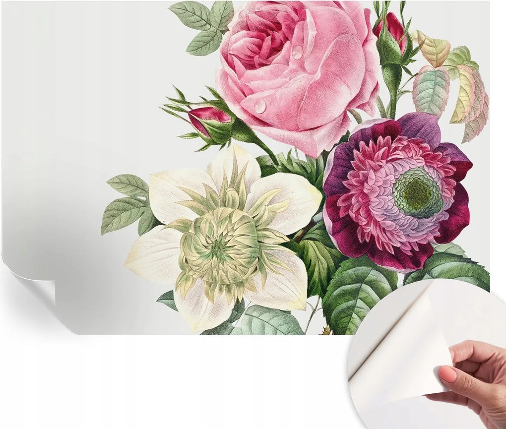 Öntapadós Dekoratív Fotótapéta Hálószobába Virágos csokor 152x104 cm