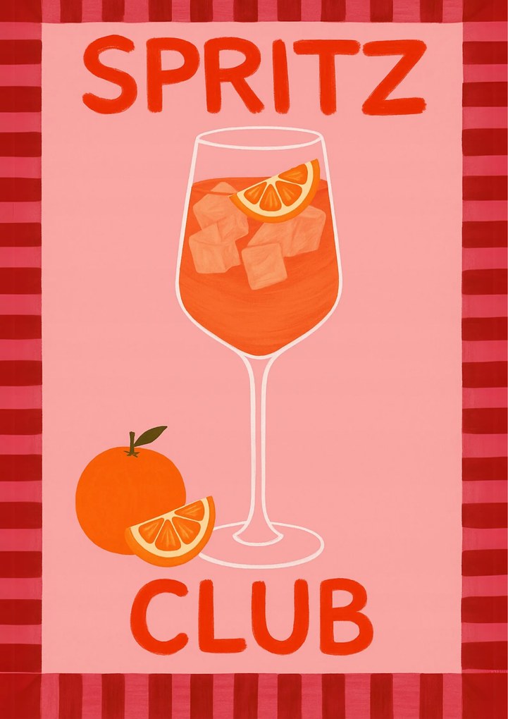 Poszter 30x40 cm Aperol Spritz cheers drink bar