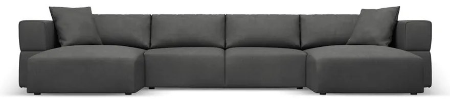 Sötétszürke sarokkanapé ("U" alakú) Esther – Milo Casa
