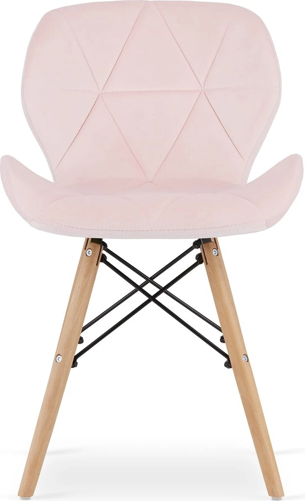 LAGO VELVET rózsaszín szék