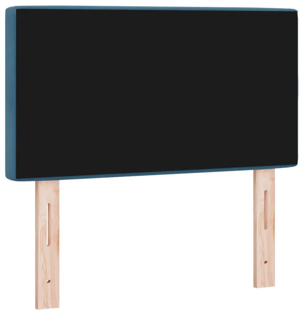 Fejtámla Kristálygombos Tűzött Sötétkék 80 cm Bársony
