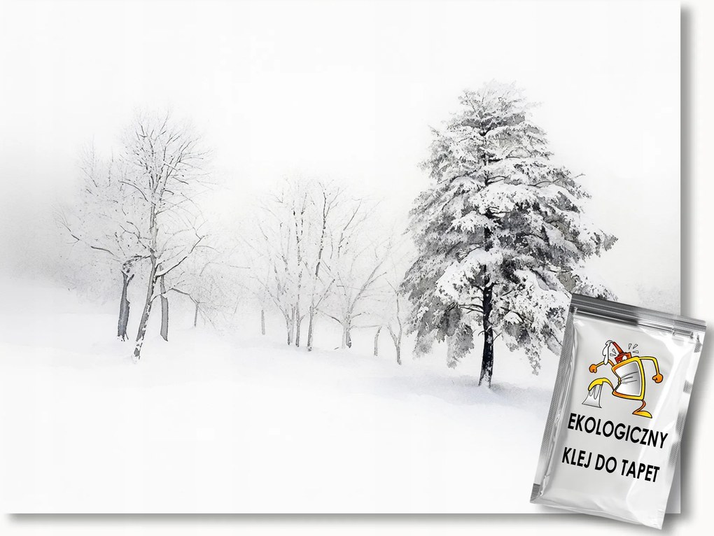 Fotótapéta Flizelina Tájkép Tél Hó Fagy Hófúvás Fák 368x254 ragasztó
