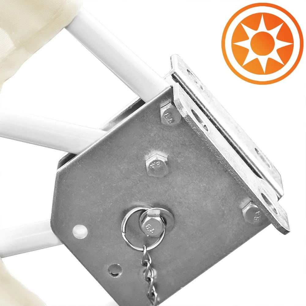 Detex® Erkélyre való összecsukható paraván 140x140 cm - bézs