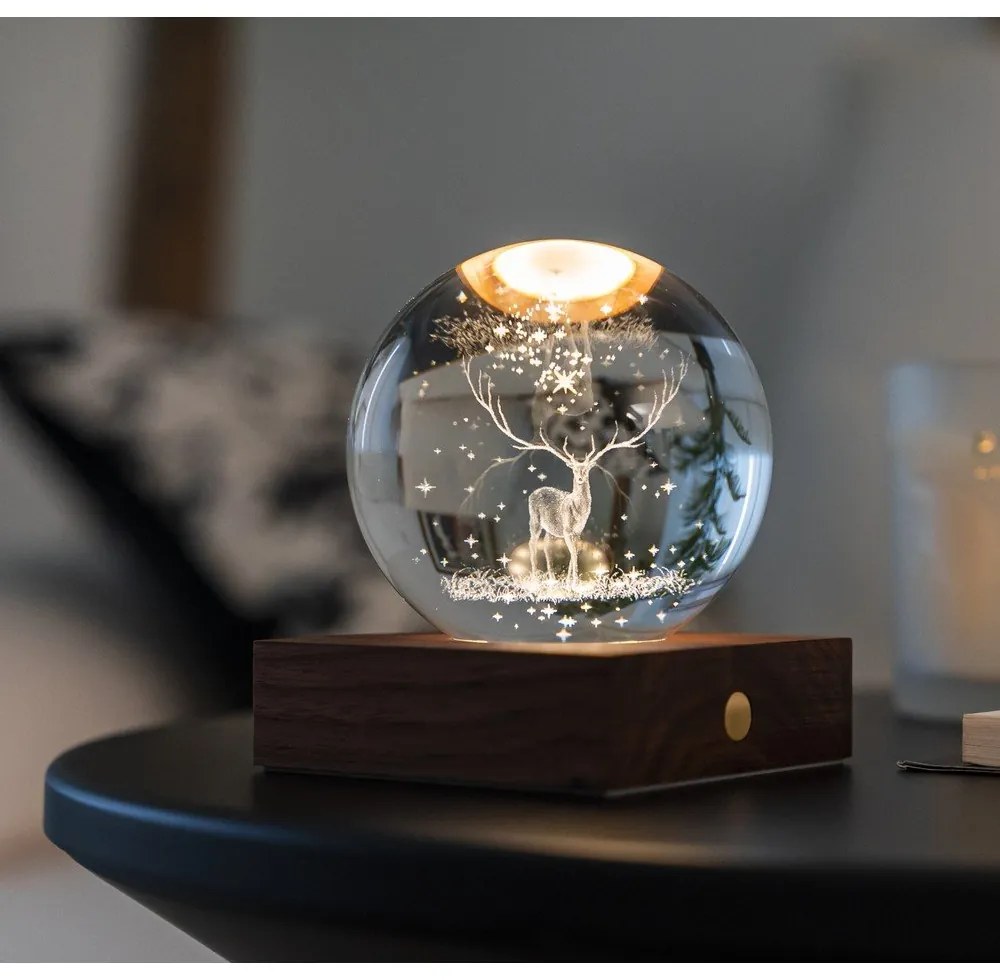 Sötétbarna USB fénydekoráció Amber – Gingko