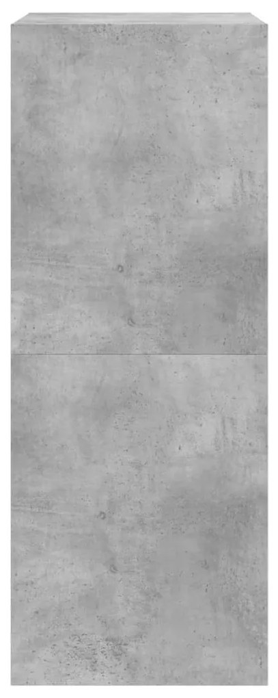 betonszürke cipőszekrény 2 kihajtható fiókkal 60 x 42 x 108 cm