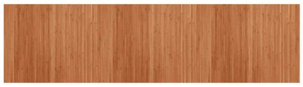 négyszögletű barna bambusz szőnyeg 80 x 300 cm