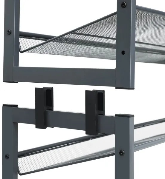 ALVORO cipőtároló szekrény, szürke