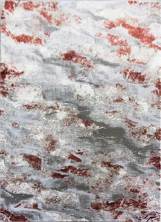 Szőnyeg 160x220 Nappaliba Modern Vörös Gyapjú