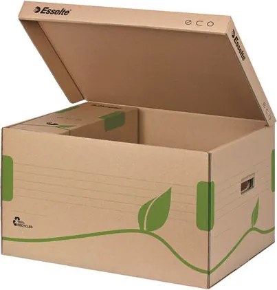 Archiválókonténer, felfelé nyíló, karton, ESSELTE Eco, barna (E623918)