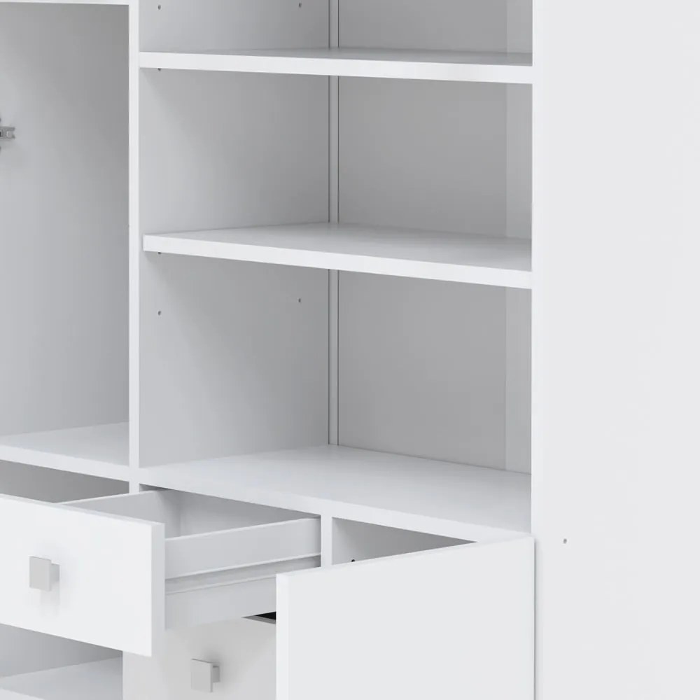 Fehér fürdőszoba szekrény 90x182 cm Combi – TemaHome