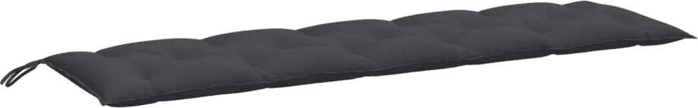 vidaXL melange antracitszürke szövet kerti padpárna 180 x 50 x 7 cm