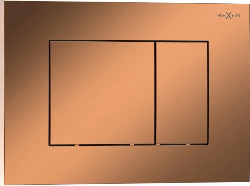 Mexen Tex 02 öblítési gomb, rózsaarany fényes - 6102-09