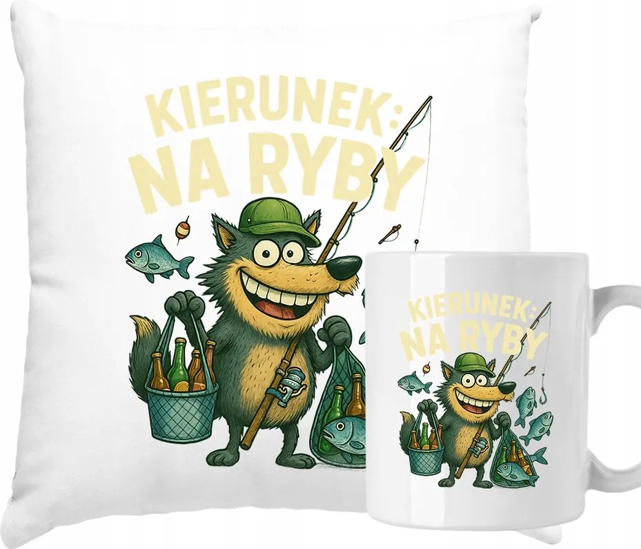 Bögre Párna Szett Ajándék Horgászoknak