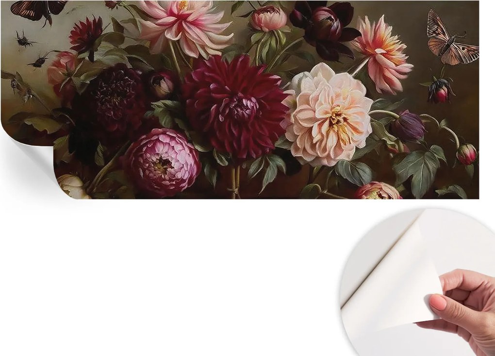 Öntapadós Fali Fotótapéta Hálószobába Virágos fenség 250x104 cm