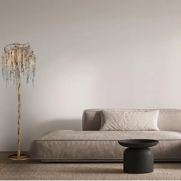 Kristály állólámpa 5xG9/40W/230V arany