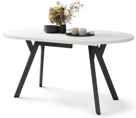 ARTUR étkezőasztal fehér/fekete