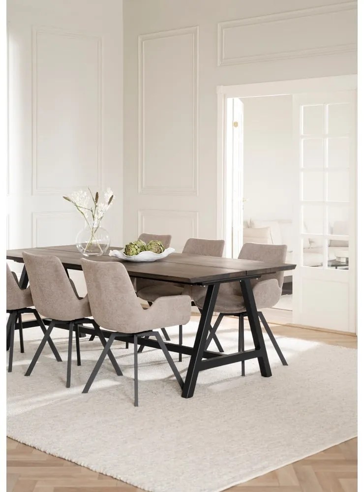 Bézs kárpitozott étkezőfotel szett 2 db-os Norwell – Rowico