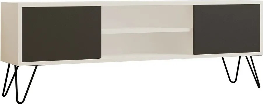 Hare White and Anthracite TV-asztal