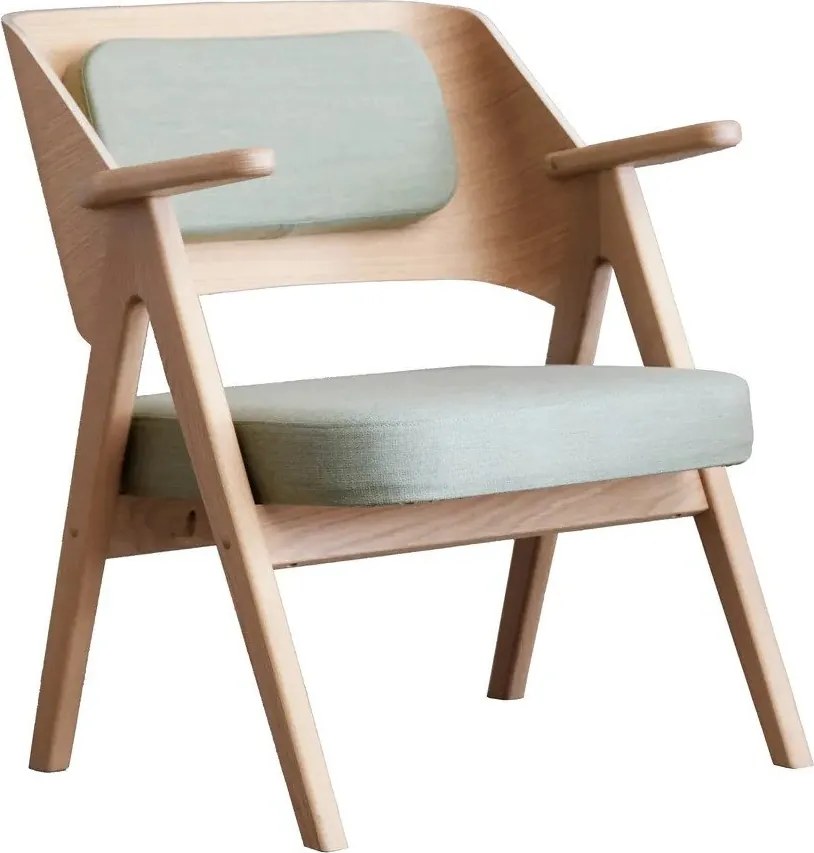 Me Tube világoszöld tölgyfa fotel - Findhal by Hammel