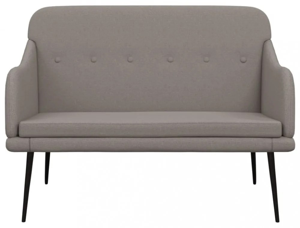 vidaXL tópszínű szövet pad 110 x 76 x 80 cm