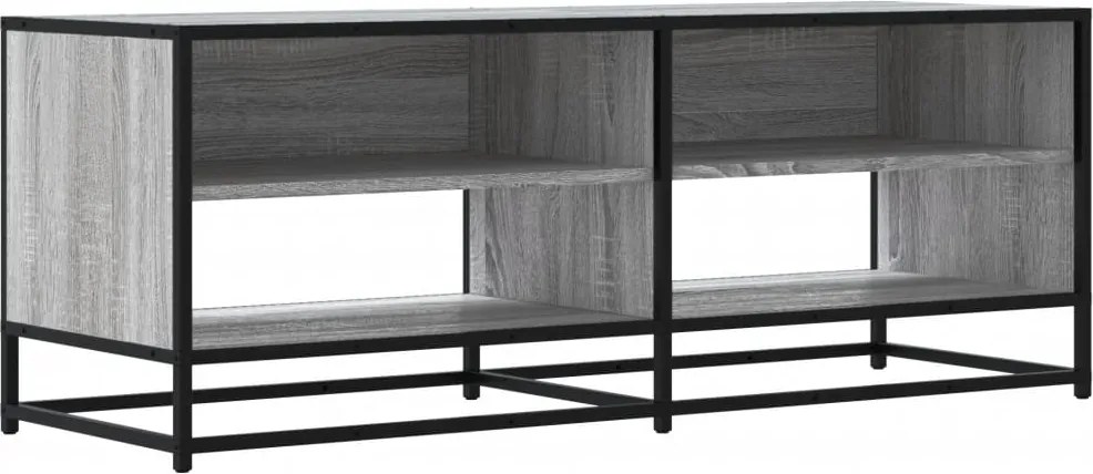 vidaXL szürke sonoma színű szerelt fa és fém TV-szekrény 120,5x40x46cm