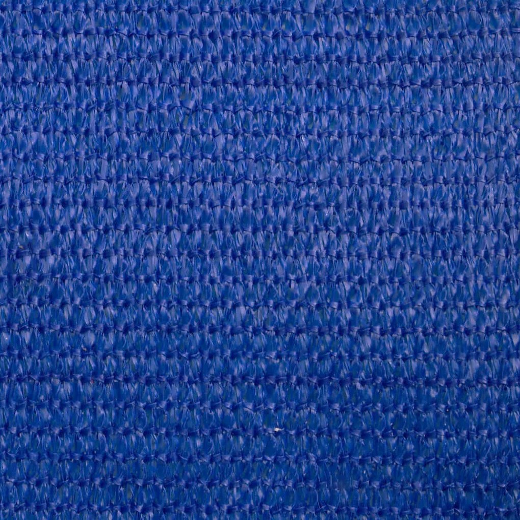 kék háromszög alakú HDPE napvitorla 160 g/m² 4x5x5 m
