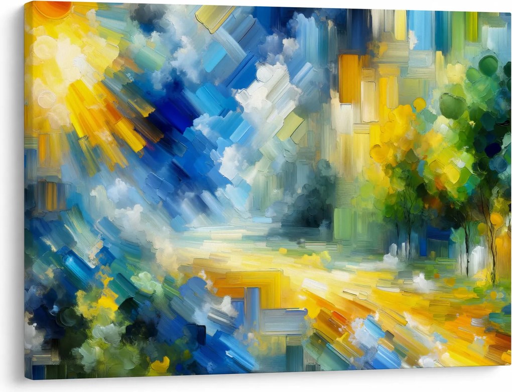 Kép - Absztrakt napos nap (70x50 cm)