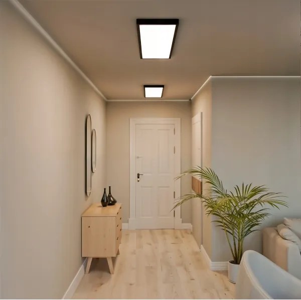 LED felületre szerelhető panel LED/60W/230V 30x120 cm fekete