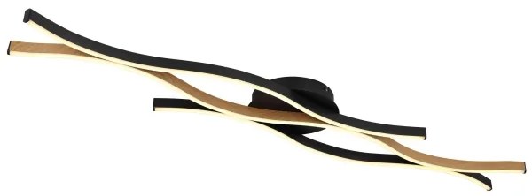 Globo 67206DW - LED Felületre szerelhető csillár GERONIMO LED/35W/230V fekete/barna